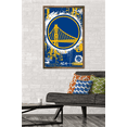 thumbnail image 2 of NBA Golden State Warriors - Maximalist Logo 23 Wall Poster, 22.375" x 34" Framed, 2 of 5