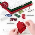 thumbnail image 3 of Bucilla Holiday Patchwork Christmas Felt Applique Stocking Kit, 18 in, 1 Count, 3 of 4