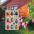 Snowy Ladybug ADECORIVY Cute Ladybugs Welcome Garden Flag 12x18 Inch Double Sided ...