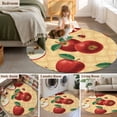thumbnail image 5 of Round Rug 4Ft Washable Non-Slip, Farmhouse Apples Circle Area Rugs for Living Room Bedroom, Country Tropical Fruits Watercolor Indoor Floor Mats Carpet Runner for Home Decor Aesthetic, 5 of 8