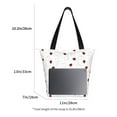 thumbnail image 3 of Salouo Ladybugs Flying On Dotted Route for Shoppers Tote for Women Foldable Handbags with Big Capacity Casual One-Shoulder Shopping Bag Hobo Bags Fit for Office/Shopping/Park, 3 of 6