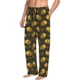 thumbnail image 2 of Daiia Cute Cartoon Bees Men's Sleep Pant with Pockets and Drawstring,Pajama Pants-X-Large, 2 of 9