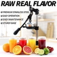 thumbnail image 5 of Zulay Kitchen Extra Tall Manual Citrus Juicer - Black, 5 of 8