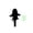 B, variant on Halloween Black Acrylic Ghost Ground Stake,Glow in The Dark Face,Waterproof Luminous Yard Insert for Lawn Garden Decor,Outdoor Landscape