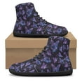 thumbnail image 7 of POLERO Women's Purple Butterfly Blue Galaxy Star Walking Shoes High Top Office Work Flats Shoes High Top Running Athletic Sneakers for Walking Travel Outdoor Fitness Gym Indoor Sneaker, 7 of 7