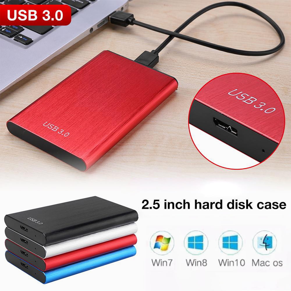 2.5 USB3.0 HDD Portable External Hard Drive for PC Mac,Tablet Capacity : 2TB, Color : Yellow TV Include HDD Bag