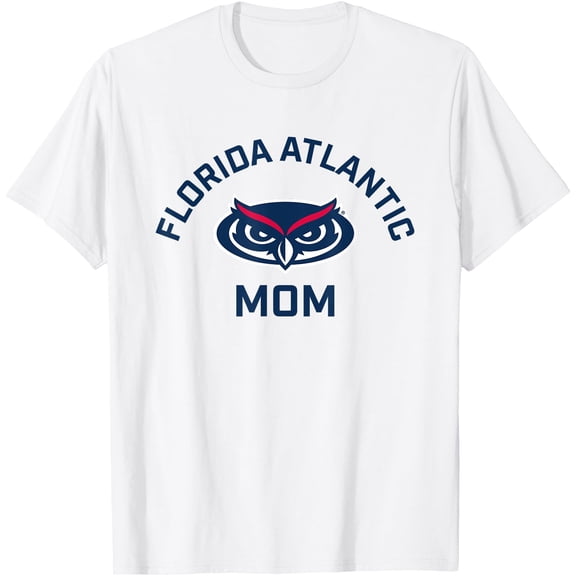 Florida Atlantic University FAU Owls Arched Mom T-Shirt