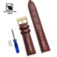 thumbnail image 1 of Correas de reloj de cuero genuino 12/14/16/18/20/22/24 mm correa de reloj hebilla de acero pulsera de correa de muñeca de alta calidad + herramienta Tan Jianjun unisex, 1 of 2