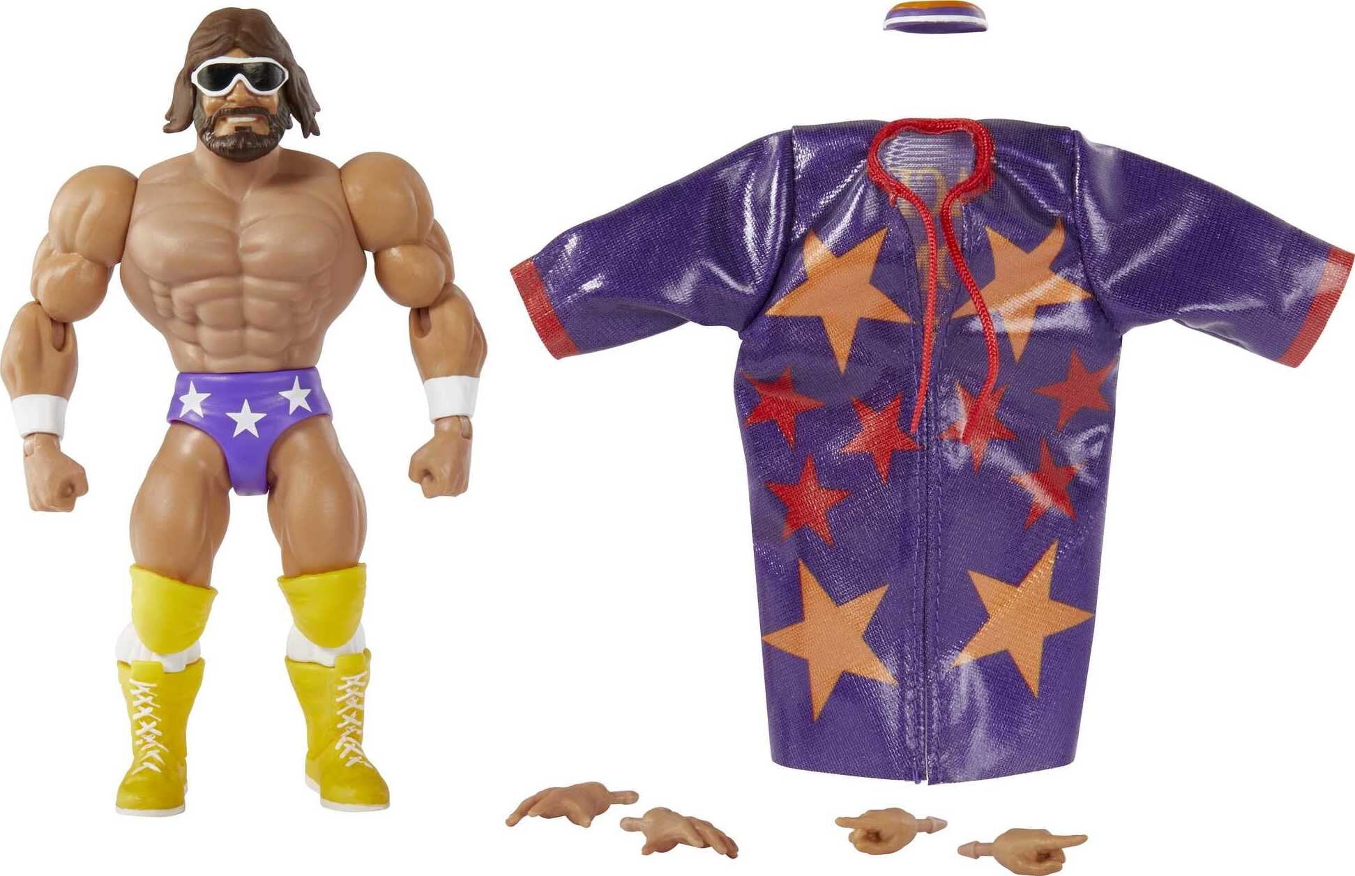 WWE Action Figures, Retro Superstars “Macho Man” Randy Savage Figure ...