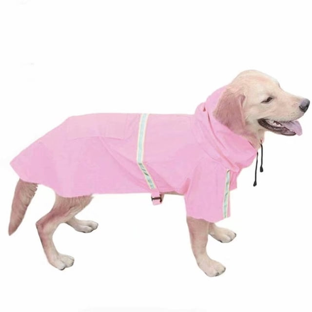 Chubasqueros para perros Poncho de lluvia impermeable con capucha para perros medianos y grandes, sudaderas ligeras con capucha para mascotas a prueba de viento para caminar al aire libre, 3XL, rosa Sailing Electrónica