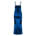 thumbnail image 6 of Jalioing Satin Cami Dress for Women Spaghetti Strap Maxi Dresses Slim Summer Dressy Sundress, 6 of 8