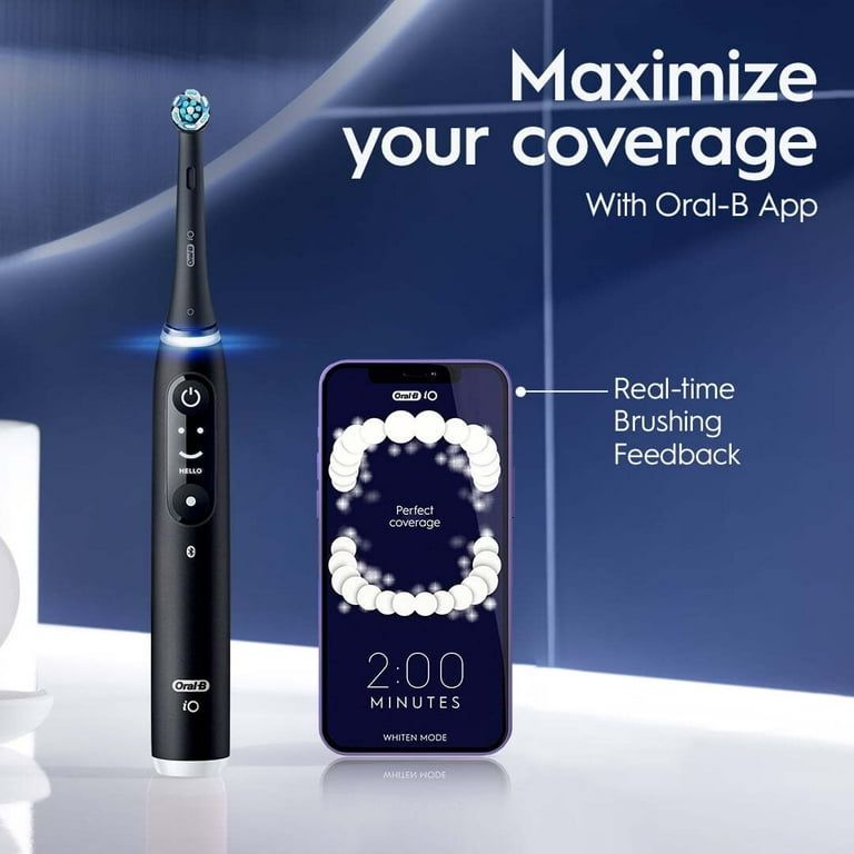 Oral-B iO Series 6 ブラック 本体 iOM6.1B6.0 BK Oral-B iO Series 6 Powered Electric Toothbrush, Black Lava