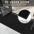 thumbnail image 3 of Bestvue 4'X5' Front Door Mat Indoor Outside Entrance Welcome Mats Outdoor Commercial Doormat Entryway Non Slip Rubber Heavy Duty Dirt Trapper Low Profile Black, 3 of 7