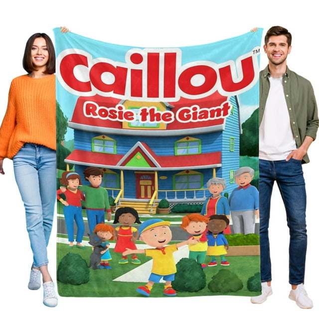 Caillou anti-pilling, suave, ligera, esponjosa y acogedora de lujo para hogar y cocina – Perfecta para niños y adultos, 100 x 150 cm