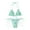 Green, variant on Cheers US Women's 2 Piece Swimsuit Sexy Swimwear Halter String Bikini Sets