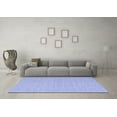 thumbnail image 3 of Ahgly Company Machine Washable Indoor Square Abstract Blue Contemporary Area Rugs, 8' Square, 3 of 4