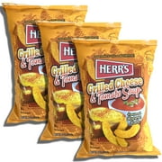 Herr's Grilled Cheese & Tomato Soup Cheese Curls | 3 Bag Value Pack