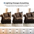 thumbnail image 5 of Furniture of America Pasada Traditional Chenille Upholstered Loveseat in Brown, 5 of 5