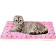 thumbnail image 3 of (57 * 38 cm) Alfombra para jaula para cama para perros con estrella rosa Cama súper suave para mascotas con lindo estampado de estrellas Tapete para jaula lavable Adecuado para perros grandes y pequ, 3 of 3