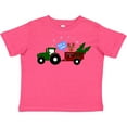 thumbnail image 3 of Inktastic Plaid Christmas Tractor with Cute Reindeer Boys or Girls Toddler T-Shirt, 3 of 5
