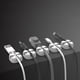 thumbnail image 3 of Sidaley Autoadhesivo Organizador de cables Cable de línea Clip Clips de hebilla Abrazadera Fijador de pared de Soporte de sujeción Teléfono y Comunicación blanco, 3 of 4