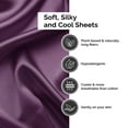 thumbnail image 3 of BNM 300 TC Rayon From Bamboo Sheet Set, Queen, Purple, 3 of 6