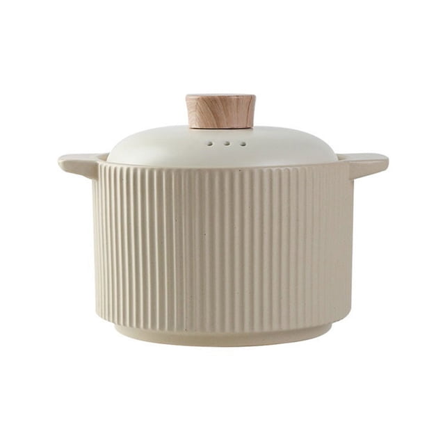 2.6L/3.6L Household Ceramic Casserole High Temperature Resistant Kitchen Soup Pot Multifunctional Cooking Pots