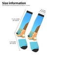 thumbnail image 3 of Saiise Bluey Funny Socks Men Women Boys Kids Adults Novelty Graphic Crew Tube Socks Crazy Design Casual Dress Socks for Sports,Running,Travel, 3 of 7