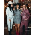 thumbnail image 2 of Mrs Momma Bear Long-Sleeve Printed Denim Athleisure Orange, Denim Midi Dress (Women's), 2 of 6