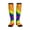 3 Black, variant on Lgbt Pride Rainbow Flag Compression Socks Best Support for Women Men Athletic Running Cycling