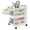 White, variant on Studio Designs Kubx Pro Mobile Rotating 4-Sided Storage Organizer with Multiple Compartments- 53002
