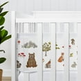 thumbnail image 4 of Sweet Jojo Designs + BreathableBaby Watercolor Woodland Forest Animals Multicolor Breathable Mesh Crib Liner Pad, 4 of 6