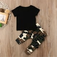 thumbnail image 6 of IZhansean Newborn Toddler Kids Baby Boys Tops T-shirt Camo Pants 2Pcs Outfits Set Clothes Black 4-5 Years, 6 of 6