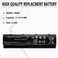 thumbnail image 2 of Batería para laptop NDWQGFS MO06 MO09 58Wh 11.1V Li-ion, 2 of 7