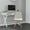 Off-White, variant on Merrick Lane Faux Faux Shearling Accent Chair, Modern Accent Chair For Bedroom, Entryway, and Living Room In Elegant Off-White