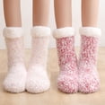 thumbnail image 5 of 1 Pair Womens Fuzzy Socks Fleece Fluffy Cabin Plush Warm Sleep Soft Cozy Winter Adult Socks, 5 of 9