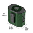 thumbnail image 4 of Sentmoon Small Portable Fan Mini Fan Waist-Hanging Fan Long Battery ClipOn Waist FanPortable Hands-Free Fan for Construction Outdoor Work Laborers Daily Use, 4 of 8
