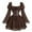 1-Brown, variant on Women's Gothic Vintage Court Style Long Sleeve Off-the-Shoulder Bell Sleeve Corset Lace-Up High Waist Slimming Soft Formal Dress for Special Occasions