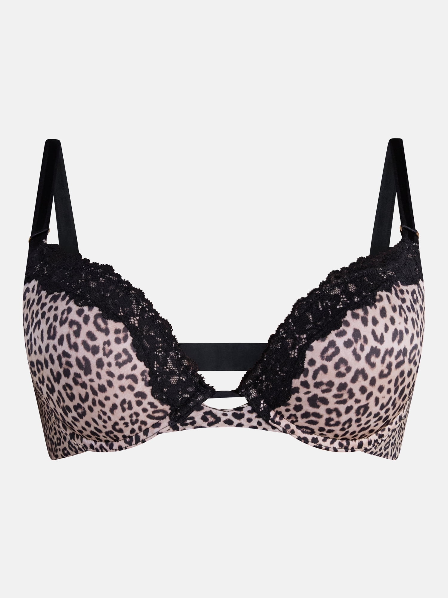 Joyspun Women's Shine and Lace Push Up Bra, Sizes 34A-40D