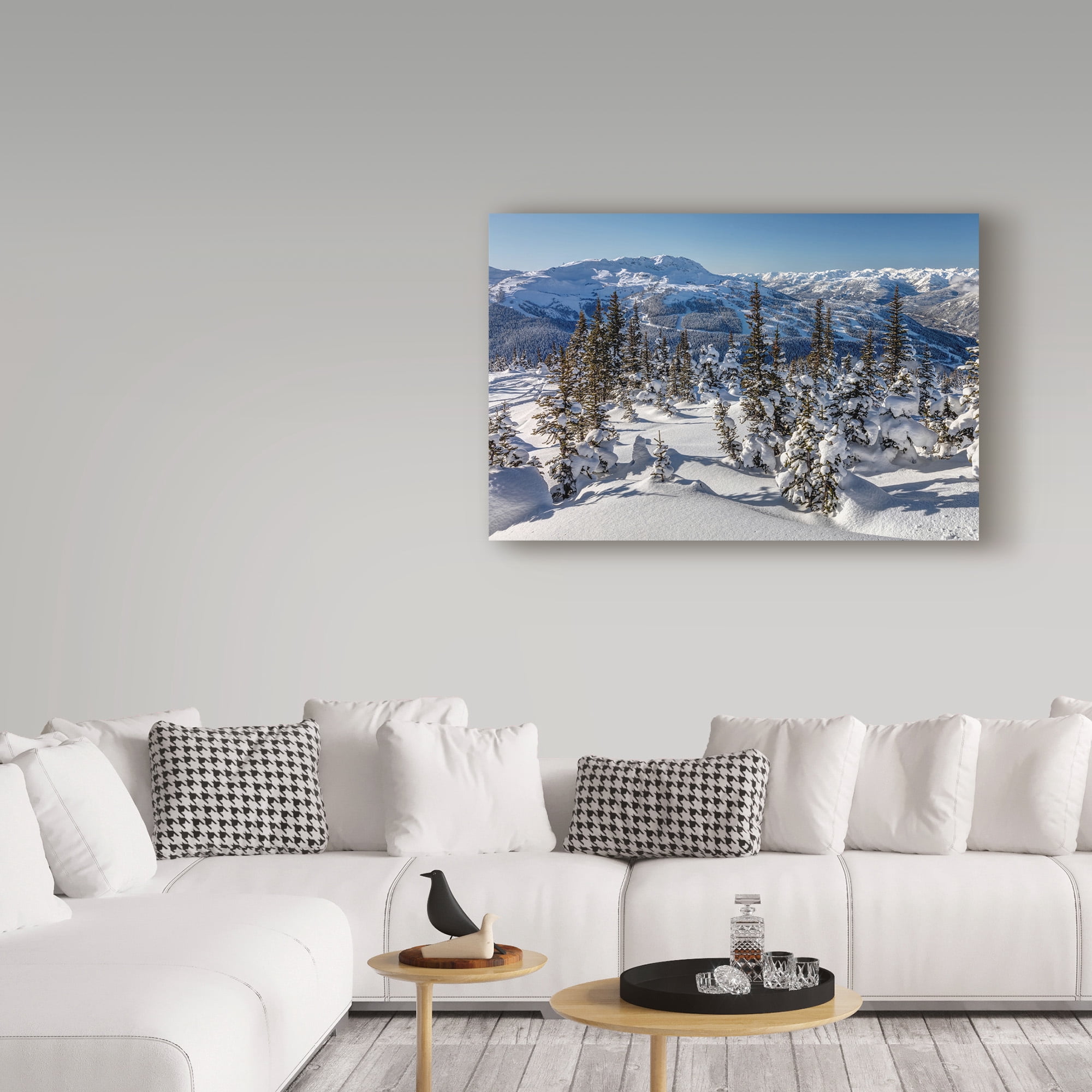 Trademark Fine Art 'Whistler Mountain Winter' Canvas Art by Pierre Leclerc