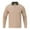 Khaki, variant on Paiwinds Men’s Color-Block Wool-Blend Shirt, Warm Flannel-Like Long-Sleeve Top with Turn-Down Collar & Button Front, Casual Winter Outdoor Daily