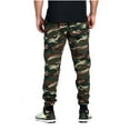 thumbnail image 4 of ProGo USA Men's Casual Joggers Sweatpants Basic Fleece Marled Jogger Pant Elastic Waist (2X-Large, Camouflage), 4 of 7