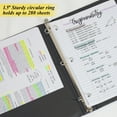 thumbnail image 4 of BAZIC 3 Ring Binder 1.5" Economy Binders Black, Hold 280 Sheets Paper, 4-Count, 4 of 7