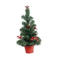 thumbnail image 4 of 16inch Artificial Tabletop Tree Decorative for Party Supplies Holiday Table Red, 4 of 8