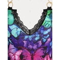 thumbnail image 3 of Camiseta Talla Extra Hombro Descubierto Estampado Mariposa Rosegal  Camisetas tallas grandes, 3 of 5