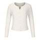 thumbnail image 4 of Cárdigan de moda para mujer, informal, cómodo, liso, de manga larga, blusa, camiseta, cárdigan con botones, tops de poliéster para mujer, 4 of 8