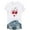 White, variant on Loose Short Sleeve Shirts for Women Mothers Days Plus Size Tops Crewneck Holiday Pullover Bow Holiday Blouses White