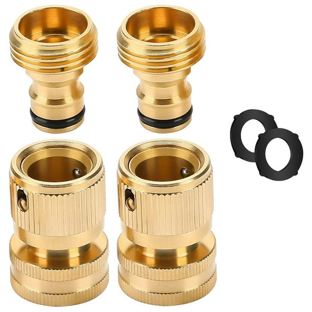 2Pack Hose Quick Connect, Garden Quick Connect Hose Fittings, Water