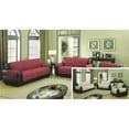 thumbnail image 1 of Quick Fit REYNOLD 5125 Couverture de Canapé Réversible Housse de Canapé - Meubles Résistant à l'Eau Housse Grande pour les Enfants Chiens Animaux de Compagnie - Solide - Chaise - Rouge Bordeaux &amp; Beige, 1 of 1
