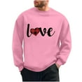 thumbnail image 2 of PNTUTB Fashion Valentine's Day Casual Print Long Sleeves Crew Neck Pullover Loose Comfort Sweatshirts for Men, 2 of 6